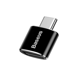 Adaptor Baseus OTG USB-C la USB-A, 2.4A, 480Mbp, Negru