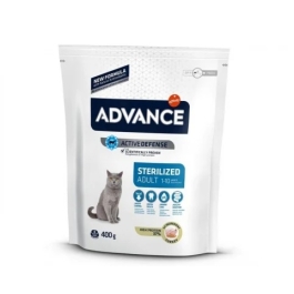 Hrana uscata Pisici Adulte Sterilizate, curcan si orz, 400 g, Advance Cat