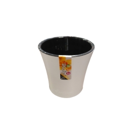 ARTE GHIVECI ALB/NEGRU 0.6L