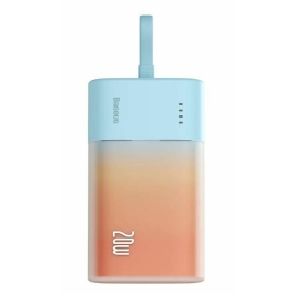 Baterie externa Baseus Popsicle 5200 mAh, 20W, cablu Lightning incorporat, pentru Apple iPhone Portocaliu