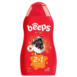 Sampon 2 în 1, caini si pisici, 502 ml, Beeps
