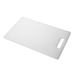 Tocator bucatarie cu maner, culoare alba, dimensiuni 220x350x8.5hmm
