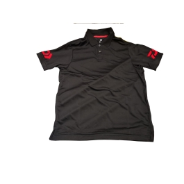 TRICOU POLO  BLACK/RED MAR.3XL