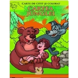 Cartea junglei. Carte de colorat si citit