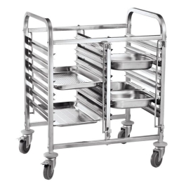 Carucior mobil dublu - 12 x GN 1/1 HENDI, 810x610x(H)960mm