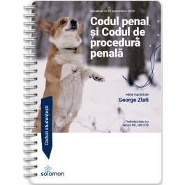 Codul penal si Codul de procedura penala - actualizate la 20 septembrie 2024 - George Zlati