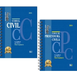 Pachet Codul Civil si Codul de procedura civila. Ianuarie 2024. Editii Spiralate - Dan Lupascu
