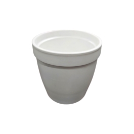 COK GHIVECI CERAMICA ALB 16X15CM 37-0027