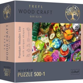 Puzzle din lemn cocktailurile colorate 500+1 piese