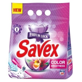 Savex Detergent pudra pentru haine/rufe Color&Care, 20 spalari, 2 kg