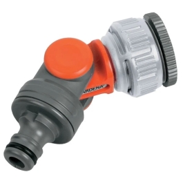 Conector furtun, unghiular, plastic, 1/2 - 1 inch,  Gardena