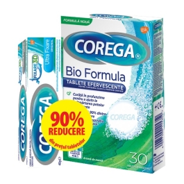 COREGA CREMA ADEZIVA ULTRA FIXARE+BIO FORMULA TABLETE 30BUC