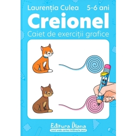 Creionel. Caiet de exercitii grafice 5-6 ani