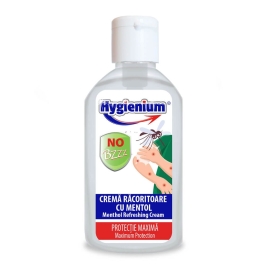 Hygienium Crema Racoritoare cu Mentol, anti tantari No bzzz, 85 ml