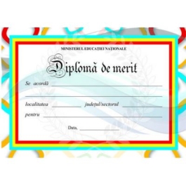 Diploma scolara de MERIT (DLFD010B)