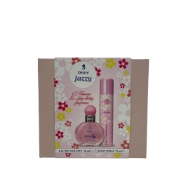 DESIRE JAZZY DEO SPRAY 75ML+EDT 30ML CASETA CADOU