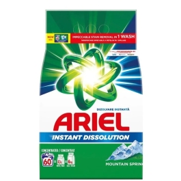 Ariel Detergent pudra pentru haine/rufe, Mountain Spring, 60 spalari, 4. 5 kg