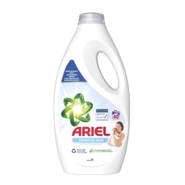 Detergent de rufe lichid Sensitive Skin, 40 spalari, 2L Ariel