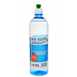 K-SEPT Virucid Dezinfectant de maini pe baza de alcool 75%, 750 ml