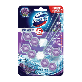 Domestos Odorizant de toaleta Power 5 cu lavanda, 2 x 55 g