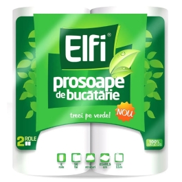 Elfi Prosoape de bucatarie, 2 role, 2 straturi, 50 foi