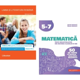 Limba si literatura romana. Simulare Evaluarea Nationala clasa a 7-a si Matematica. Teste recapitulative din materia claselor 5-7 - Marinela Pantazi Anton Negrila