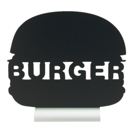 Tabla neagra, forma burger, dimensiuni 275x60x250hmm