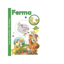 Ferma. Carte de activitati + 48 stickere