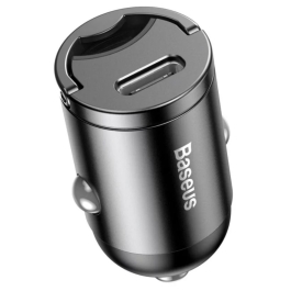 Incarcator auto Baseus Tiny Star Mini PPS, USB-C, 30W, Gri
