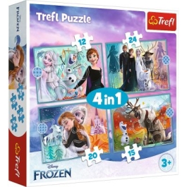 Puzzle 4in1 Frozen2 uimitoarea lume Disney
