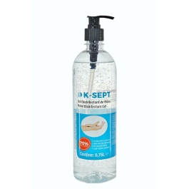 K-SEPT Virucid Gel Dezinfectant maini alcool 75%, 750 ml