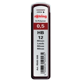 Mine pentru creion mecanic Rotring, 0.5 mm, 12 buc/set