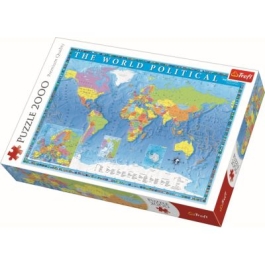Puzzle harta politica a lumii 2000 de piese, Trefl