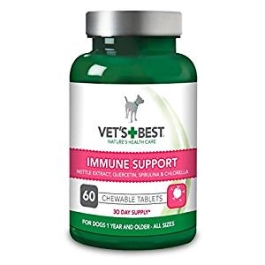 Immune Support, pentru caini, 60 tablete, Vet`s Best 