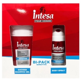 Set Pour Homme Sensitive, Deodorant 150ml + Gel dus 250ml - Intesa