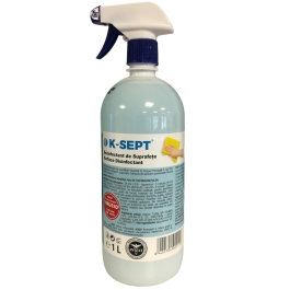 K-SEPT Virucid Dezinfectant suprafete pe baza de alcool 75%, cu pulverizator, 1 L