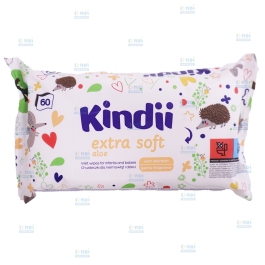 KINDII EXTRA SOFT SERVETELE UMEDE BABY ALOE 60BUC