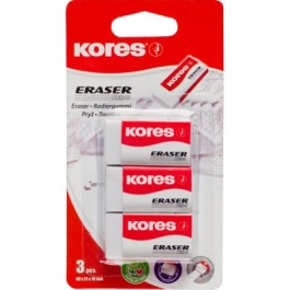 Radiera KE-30, 40x21x10mm, 3 buc/blister (KS40311)