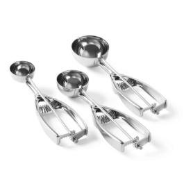 Lingura dozatoare inghetata 1/30 litri, diam cupa 50 mm, inox, Hendi Kitchen Line