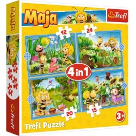 Puzzle 4in1 aventurile albinutei Maya