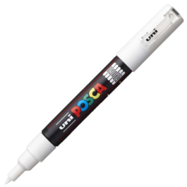 Marker UNI PC-1M 0. 7 mm alb Posca