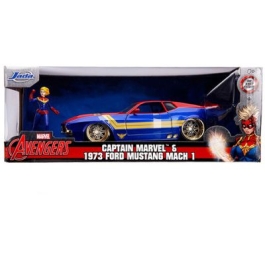 Masinuta Metalica Captain Marvel 1973 Ford Mustang, JadaToys