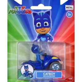 Figurina Cat Boy Moon Rover cu vehicul, Eroi In Pijama