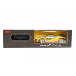 Masina cu telecomanda McLaren Senna galben, scara 1: 24, Rastar