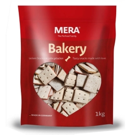 MERA Biscuiti caini Sandwich pui, vita si peste 1kg
