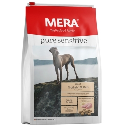 MERA Hrana Uscata Caini Pure Sensitive Adult Medium/Maxi Curcan si Orez 12.5 kg