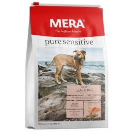 MERA Hrana uscata pentru caini Pure Sensitive, Adult, Somon si Orez 12.5 kg