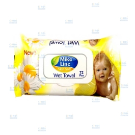 MIKE LINE SERVETELE UMEDE CAPAC CHAMOMILE 72BUC