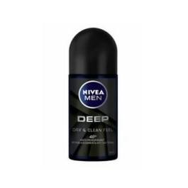 Nivea Deodorant Roll-on Deep Black Carbon, 50 ml