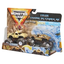 Monster Jam Set 2 Masinute Bulldozer si The Meents Color Change
